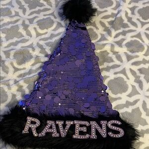 Purple Sequin Ravens Hat